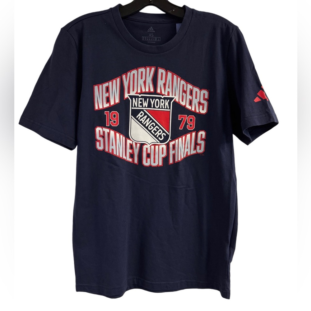 NWT Adidas New York Rangers Stanley Cup Finals T-Shirt Size XS